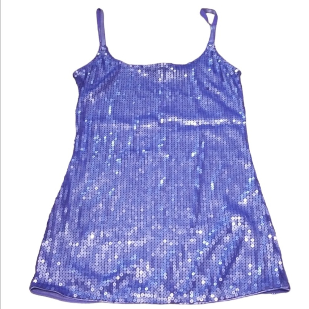 🎉HP🎉Charlotte Russe Purple Sequin Tank Top